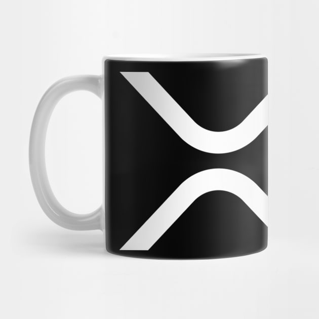 New XRP Logo (white on dark background) by cryptogeek